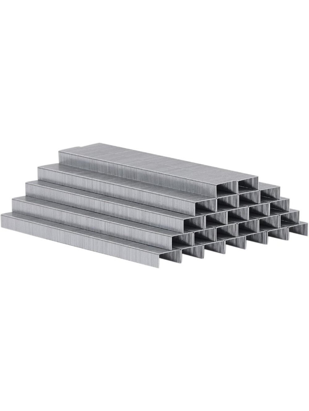 Standard Stapler Staples Value Pack - 500,000 Count, 100 Packs of 5,000, Silver